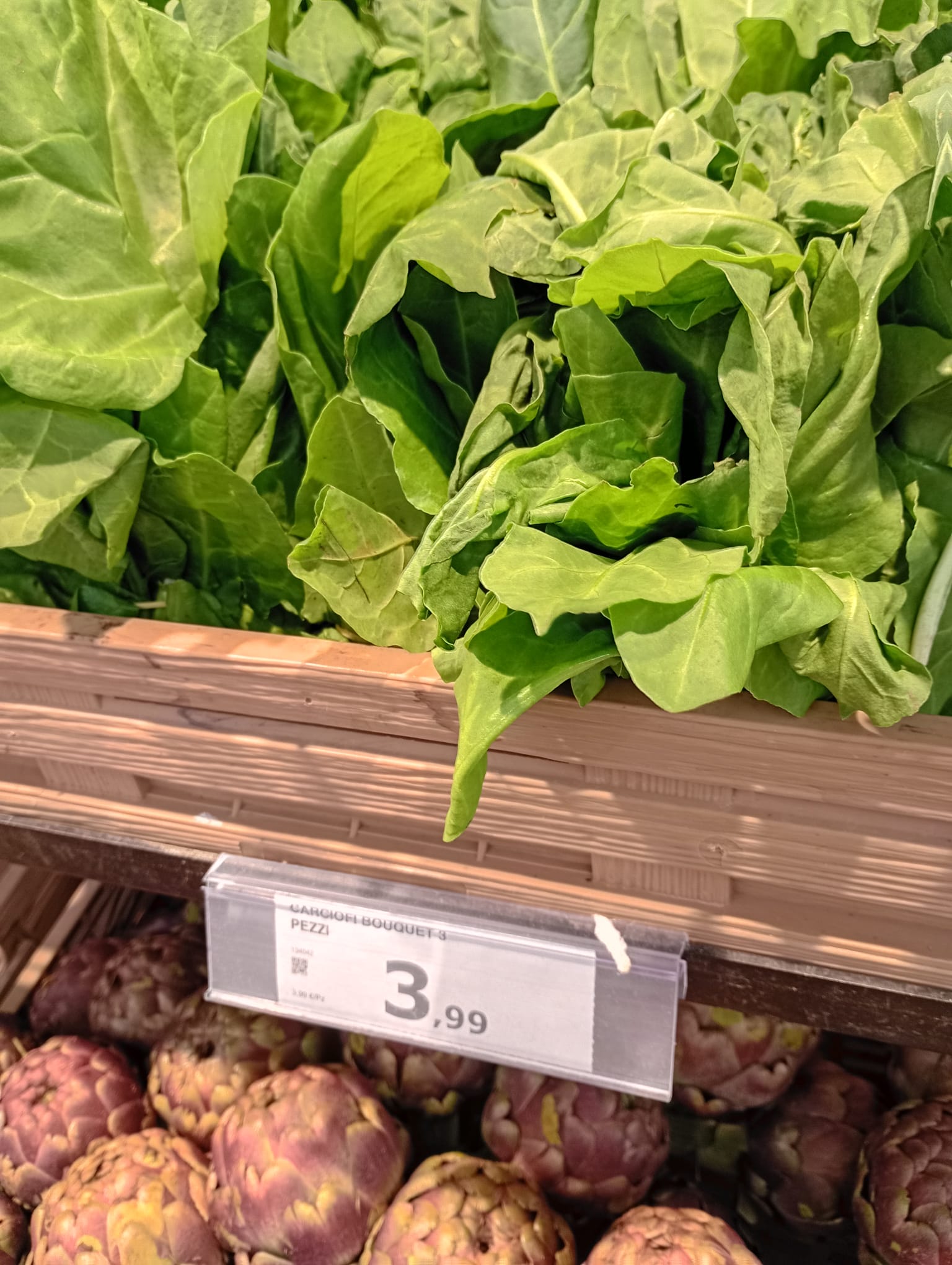 Bieta appassita supermercato Anzio
